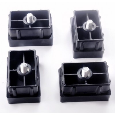 Custom Plastic Plug for Furniture with Screw/Thread Feet PP Plugs Building Material